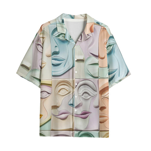 Hawaiian Shirt Pastel Colored Clay Faces