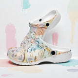 Classic Clogs Pastel Colored Clay Faces