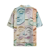 Hawaiian Shirt Pastel Colored Clay Faces