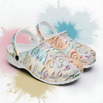 Classic Clogs Pastel Colored Clay Faces