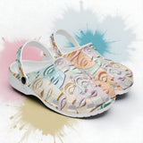 Classic Clogs Pastel Colored Clay Faces