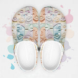 Classic Clogs Pastel Colored Clay Faces
