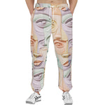 Men's Sweatpants Pastel Colored Clay Faces