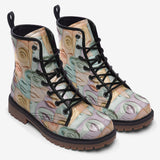 Leather Boots Pastel Colored Clay Faces