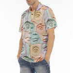 Men's Polo Shirt Pastel Colored Clay Faces