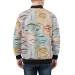 Bomber Jacket Pastel Colored Clay Faces