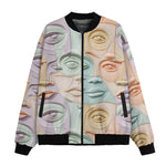 Bomber Jacket Pastel Colored Clay Faces