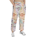 Men's Sweatpants Pastel Colored Clay Faces