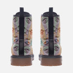 Leather Boots Pastel Colored Clay Faces