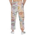 Men's Sweatpants Pastel Colored Clay Faces
