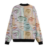 Bomber Jacket Pastel Colored Clay Faces