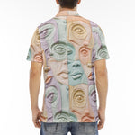 Men's Polo Shirt Pastel Colored Clay Faces