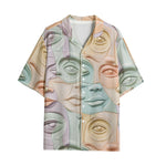 Hawaiian Shirt Pastel Colored Clay Faces