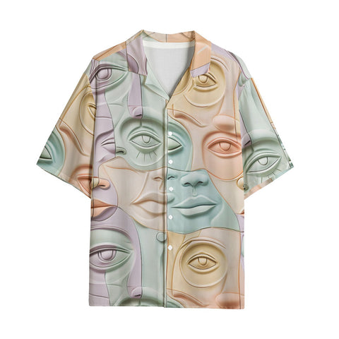 Hawaiian Shirt Pastel Colored Clay Faces