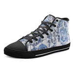 High-Top Canvas Shoes Tile Mural Depicting Coats