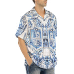 Hawaiian Shirt Tile Mural Depicting Coats