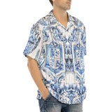 Hawaiian Shirt Tile Mural Depicting Coats