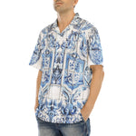 Hawaiian Shirt Tile Mural Depicting Coats