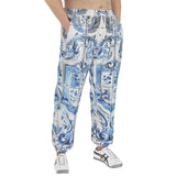 Men's Sweatpants Tile Mural Depicting Coats