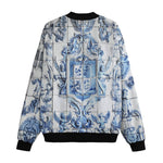 Bomber Jacket Tile Mural Depicting Coats