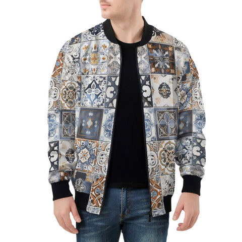 Bomber Jacket Ceramic Tiles Artwork