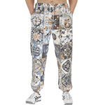 Men's Sweatpants Ceramic Tiles Artwork