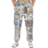 Men's Sweatpants Ceramic Tiles Artwork