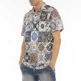 Men's Polo Shirt Ceramic Tiles Artwork