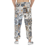 Men's Sweatpants Ceramic Tiles Artwork