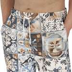 Men's Sweatpants Ceramic Tiles Artwork