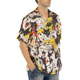 Hawaiian Shirt Screaming Cartoon Cats