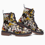 Leather Boots Screaming Cartoon Cats