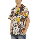 Hawaiian Shirt Screaming Cartoon Cats