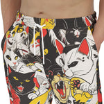 Men's Sweatpants Screaming Cartoon Cats