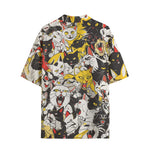 Hawaiian Shirt Screaming Cartoon Cats