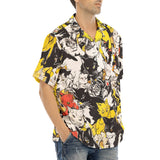 Hawaiian Shirt Cartoon Style Cats Pattern