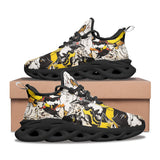 Sports Mesh Sneakers Cartoon Style Cats Pattern