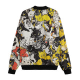 Bomber Jacket Cartoon Style Cats Pattern