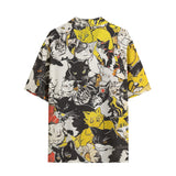 Hawaiian Shirt Cartoon Style Cats Pattern