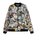 Bomber Jacket Colorful Cats Pattern