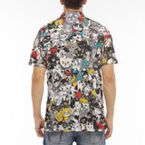 Men's Polo Shirt Colorful Cats Pattern