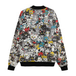 Bomber Jacket Colorful Cats Pattern