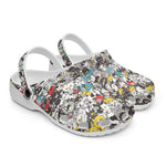 Classic Clogs Colorful Cats Pattern