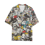 Hawaiian Shirt Colorful Cats Pattern