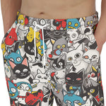 Men's Sweatpants Colorful Cats Pattern