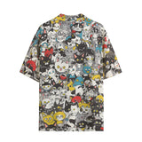 Hawaiian Shirt Colorful Cats Pattern