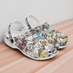 Classic Clogs Colorful Cats Pattern