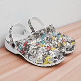 Classic Clogs Colorful Cats Pattern