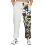 Men's Sweatpants Black Cats Art