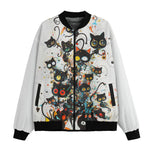 Bomber Jacket Black Cats Art